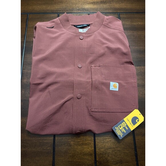 🔥Carhartt Men’s Force Cross FLEX Modern Fit  SCRUB JACKET Black L Nurse Doctor - Picture 10 of 10